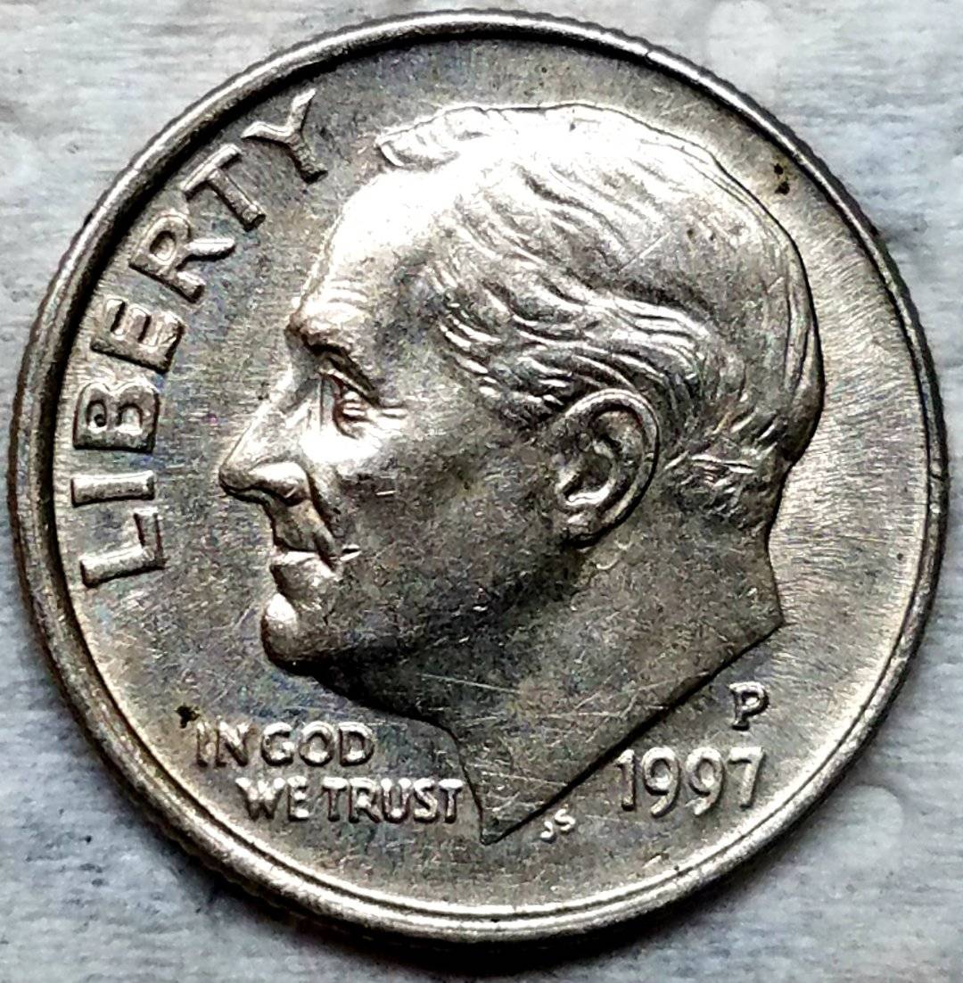 1997-P-Roosevelt-Dime-Die-Clashes-On-Side-Of-Nose-And-On-Neck-Below-Ear?